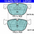 Sada brzdových destiček ATE Ceramic 13.0470-7231 (AT LD7231)