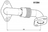 EGR Ventil WAHLER (WH 61384D) - potrubí