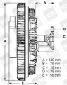 Spojka, větrák chladiče BERU LK001 (0720002001)
