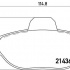 Sada brzdových destiček BREMBO P23160