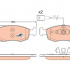 Sada brzdových destiček TRW GDB1900