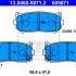 Sada brzdových destiček ATE 13.0460-5871 (AT 605871) - KIA