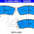 Sada brzdových destiček ATE 13.0460-5985 (AT 605985) - SUZUKI