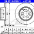 Brzdový kotouč ATE 24.0110-0189 (AT 410189) - VOLVO