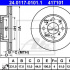 Brzdový kotouč ATE 24.0117-0101 (AT 417101) - ACURA, HONDA