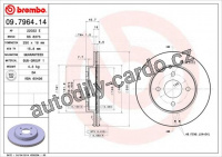 Brzdový kotouč BREMBO 09.7964.14
