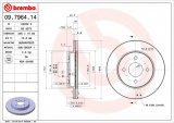 Brzdový kotouč BREMBO 09.7964.14