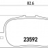 Sada brzdových destiček BREMBO P83063 - TOYOTA