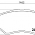 Sada brzdových destiček BREMBO P83096 - TOYOTA