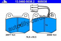 Sada brzdových destiček ATE 13.0460-5038 (AT 605038) - ALFA ROMEO