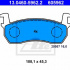 Sada brzdových destiček ATE 13.0460-5962 (AT 605962) - NISSAN