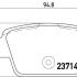 Sada brzdových destiček BREMBO P23080 - FIAT