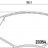 Sada brzdových destiček BREMBO P49020 - MAZDA