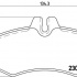 Sada brzdových destiček BREMBO P50031 - MERCEDES-BENZ