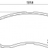 Sada brzdových destiček BREMBO P54020 - MITSUBISHI