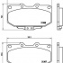 Sada brzdových destiček BREMBO P56025 - SUBARU