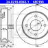 Brzdový buben ATE 24.0218-0043 - NISSAN