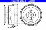 Brzdový buben ATE 24.0220-0024 (AT 480085) - TOYOTA
