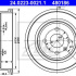 Brzdový buben ATE 24.0223-0021 (AT 480186) - OPEL