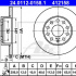 Brzdový kotouč ATE 24.0112-0158 (AT 412158) - AUDI, SEAT, ŠKODA, VW