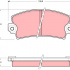 Sada brzdových destiček TRW GDB118 - CITROEN VISA