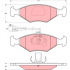Sada brzdových destiček TRW GDB1393 - FIAT PALIO, SIENA