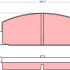 Sada brzdových destiček TRW GDB184 - CHRYSLER, MITSUBISHI STARION, SAPPORO