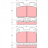 Sada brzdových destiček TRW GDB3104 - MITSUBISHI 3000GT