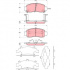 Sada brzdových destiček TRW GDB3376 - HONDA INSIGHT