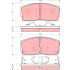 Sada brzdových destiček TRW GDB886 - DAIHATSU CHARADE
