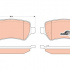 Sada brzdových destiček TRW GDB1831 - OPEL ZAFIRA 05-