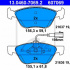 Sada brzdových destiček ATE 13.0460-7069 (AT 607069) - ALFA ROMEO, FIAT