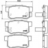 Sada brzdových destiček BREMBO P28022 - ACURA, HONDA