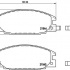 Sada brzdových destiček BREMBO P59015 - ISUZU, OPEL