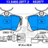 Sada brzdových destiček ATE 13.0460-2877 (AT 602877) - SEAT, VW