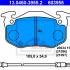 Sada brzdových destiček ATE 13.0460-3955 (AT 603955) - RENAULT
