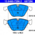 Sada brzdových destiček ATE 13.0460-7296 (AT 607296)