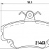 Sada brzdových destiček BREMBO P68008 - DACIA, PEUGEOT, RENAULT