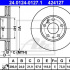 Brzdový kotouč ATE 24.0124-0127 (AT 424127) - CITROËN, FIAT, PEUGEOT
