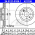Brzdový kotouč ATE 24.0121-0106 (AT 421106) - DACIA, RENAULT