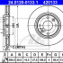 Brzdový kotouč ATE 24.0120-0133 (AT 420133) - CITROËN, PEUGEOT
