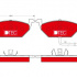Sada brzdových destiček TRW GDB1386DTE - AUDI, ŠKODA, VW GOLF IV