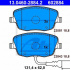 Sada brzdových destiček ATE 13.0460-2884 (AT 602884) - SEAT, ŠKODA, VW