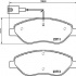 Sada brzdových destiček BREMBO P23145