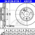 Brzdový kotouč ATE 24.0126-0135 (AT 426135) - KIA
