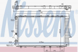 Chladič motoru NISSENS 60460A