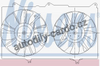 Ventilátor chladiče NISSENS 85287