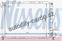Chladič motoru NISSENS 61723
