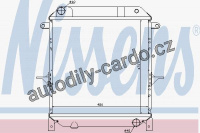 Chladič motoru NISSENS 62906