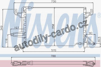 Chladič klimatizace NISSENS 94101